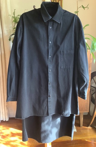 Yohji Yamamoto Black Long Staff Printed Shirt Size 2 | eBay Yohji Yamamoto Black Long Staff Printed Shirt Size 2 | eBay