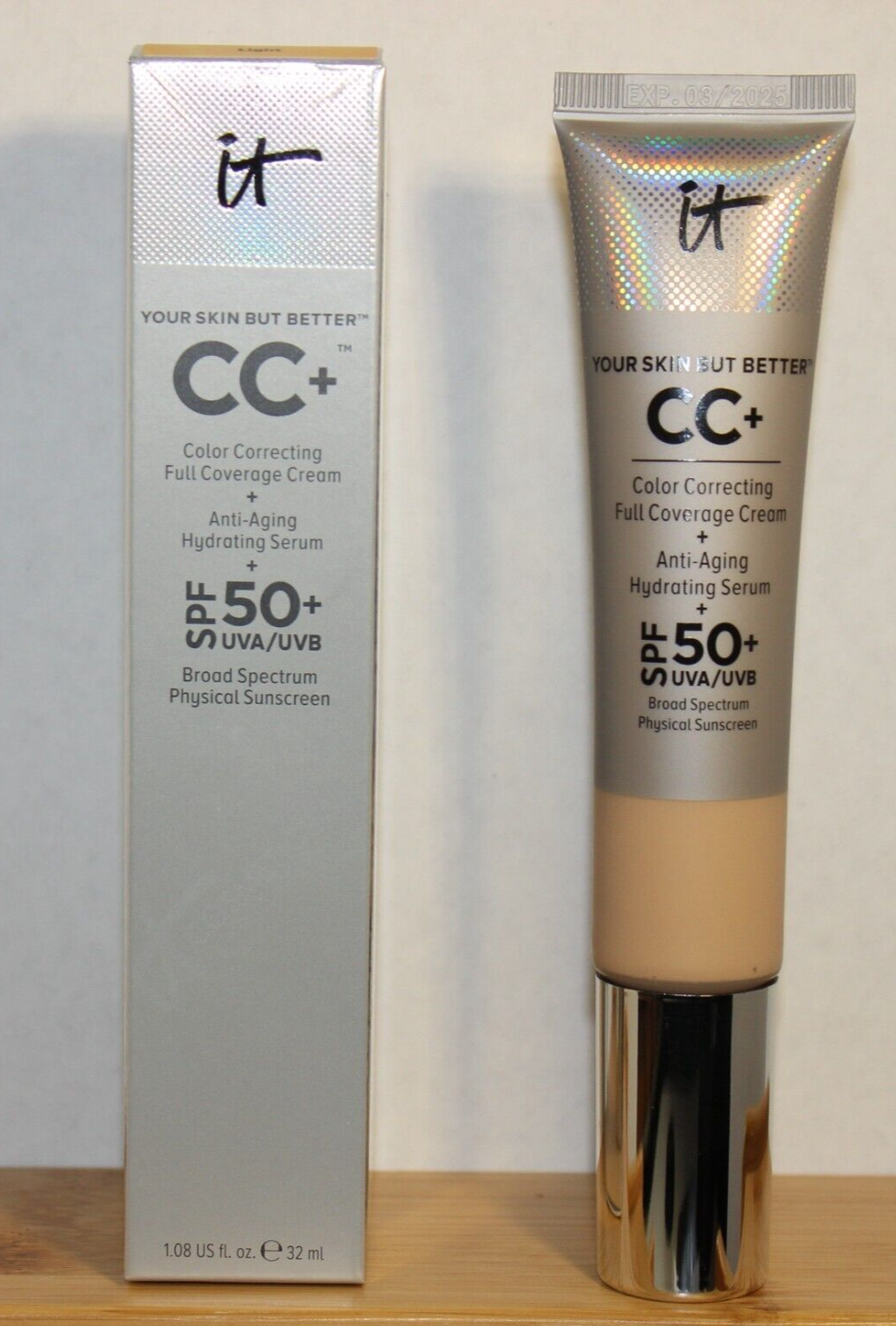 It Cosmetics Your Skin but Better CC Cream +SPF 50+ LIGHT 1.08 OZ NWB RETAIL $39 It Cosmetics Your Skin but Better CC Cream +SPF 50+ LIGHT 1.08 OZ NWB RETAIL $39