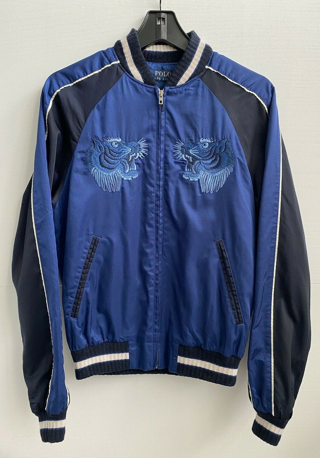 Polo Ralph Lauren Chairman Varsity Tiger Satin Souvenir Polo Ralph Lauren Chairman Varsity Tiger Satin Souvenir