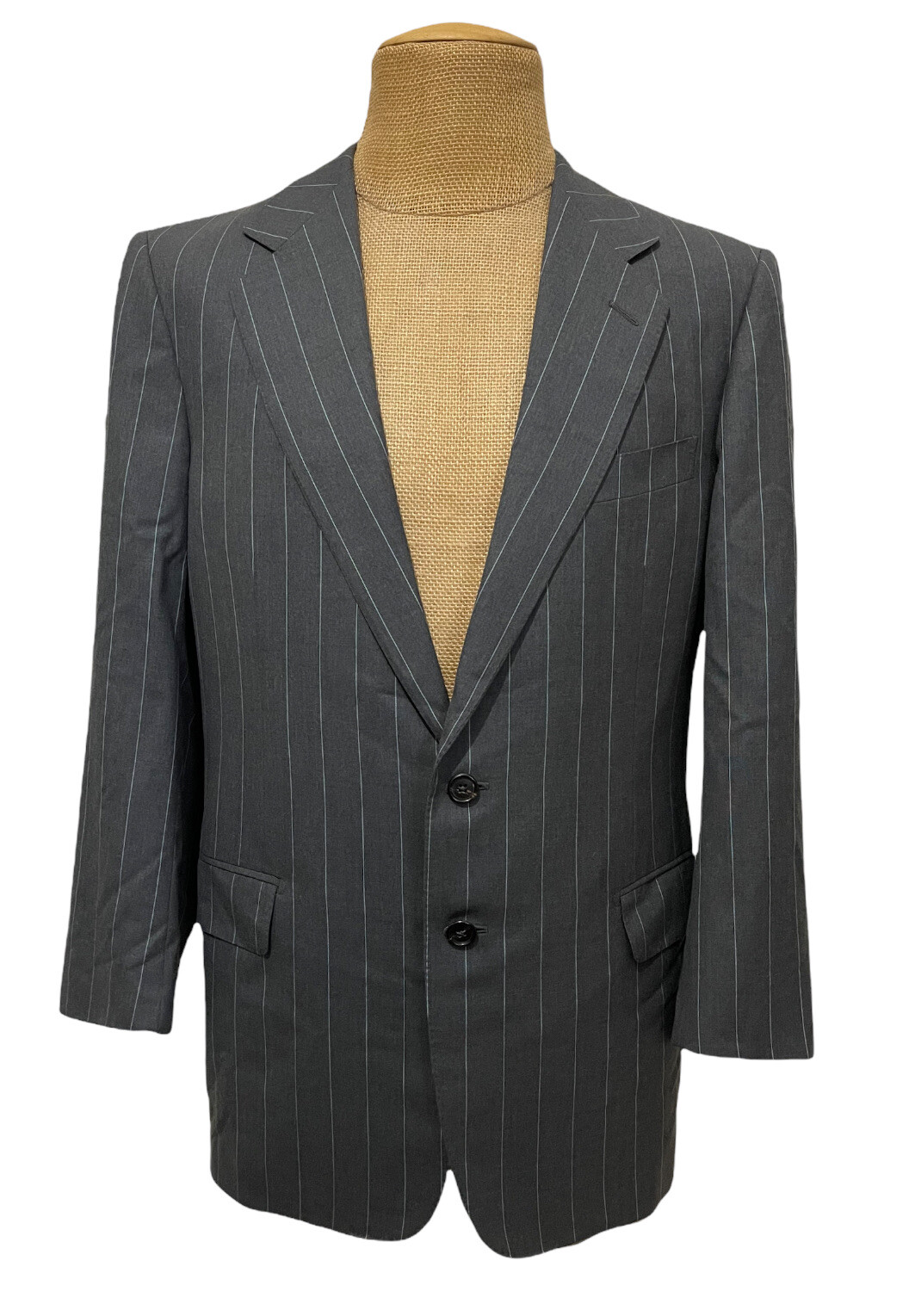 Ermenegildo Zegna Men's Sports Coat Gray Striped 15milmil15 Ermenegildo Zegna Men's Sports Coat Gray Striped 15milmil15
