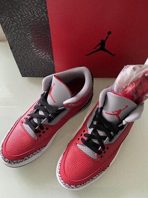 Air Jordan 3 Retro SE Unite Fire Red Cement Grey CK5692-600 CQO488-600 Sz 6-9.5