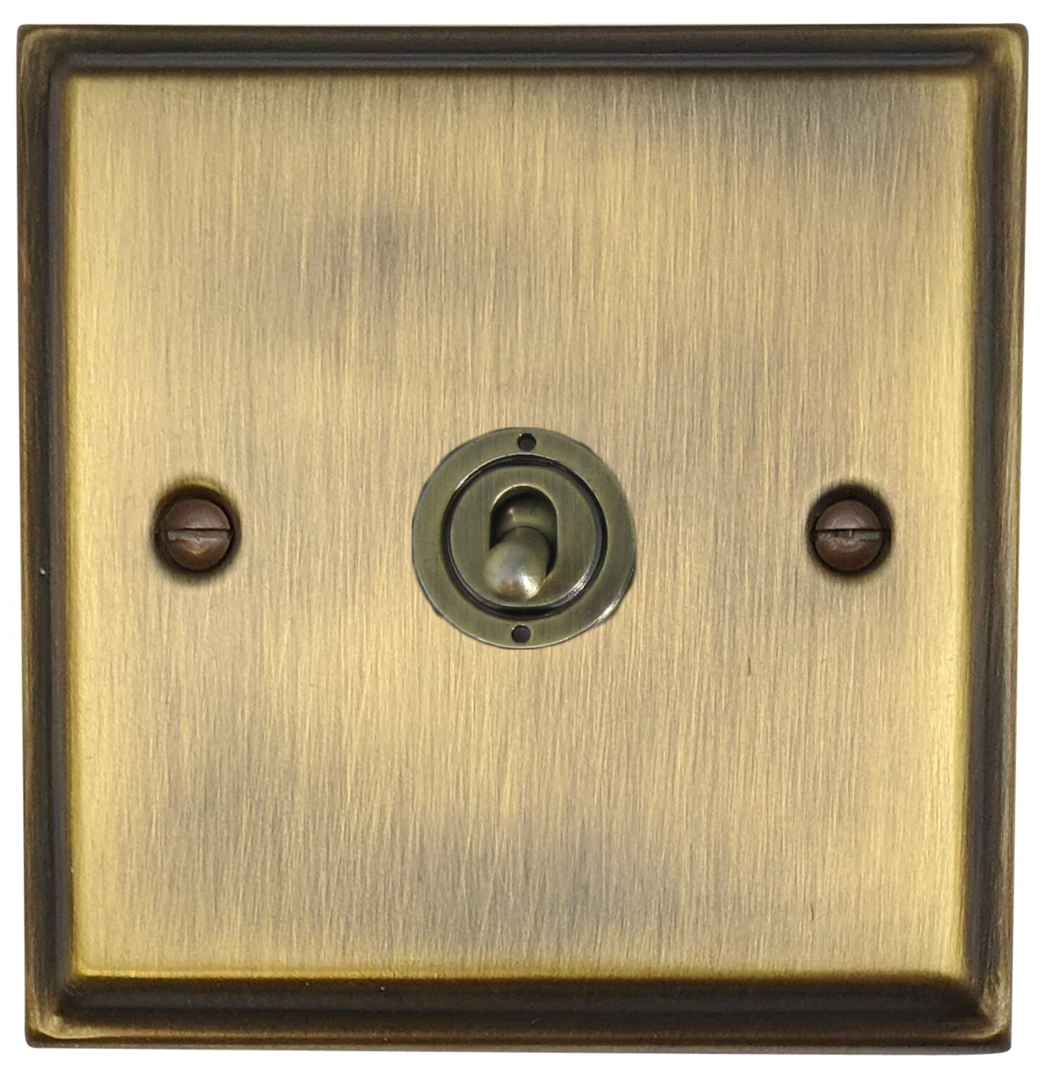 G&H DAB385-AB Deco Plate Antique Brass 1 Gang Intermediate