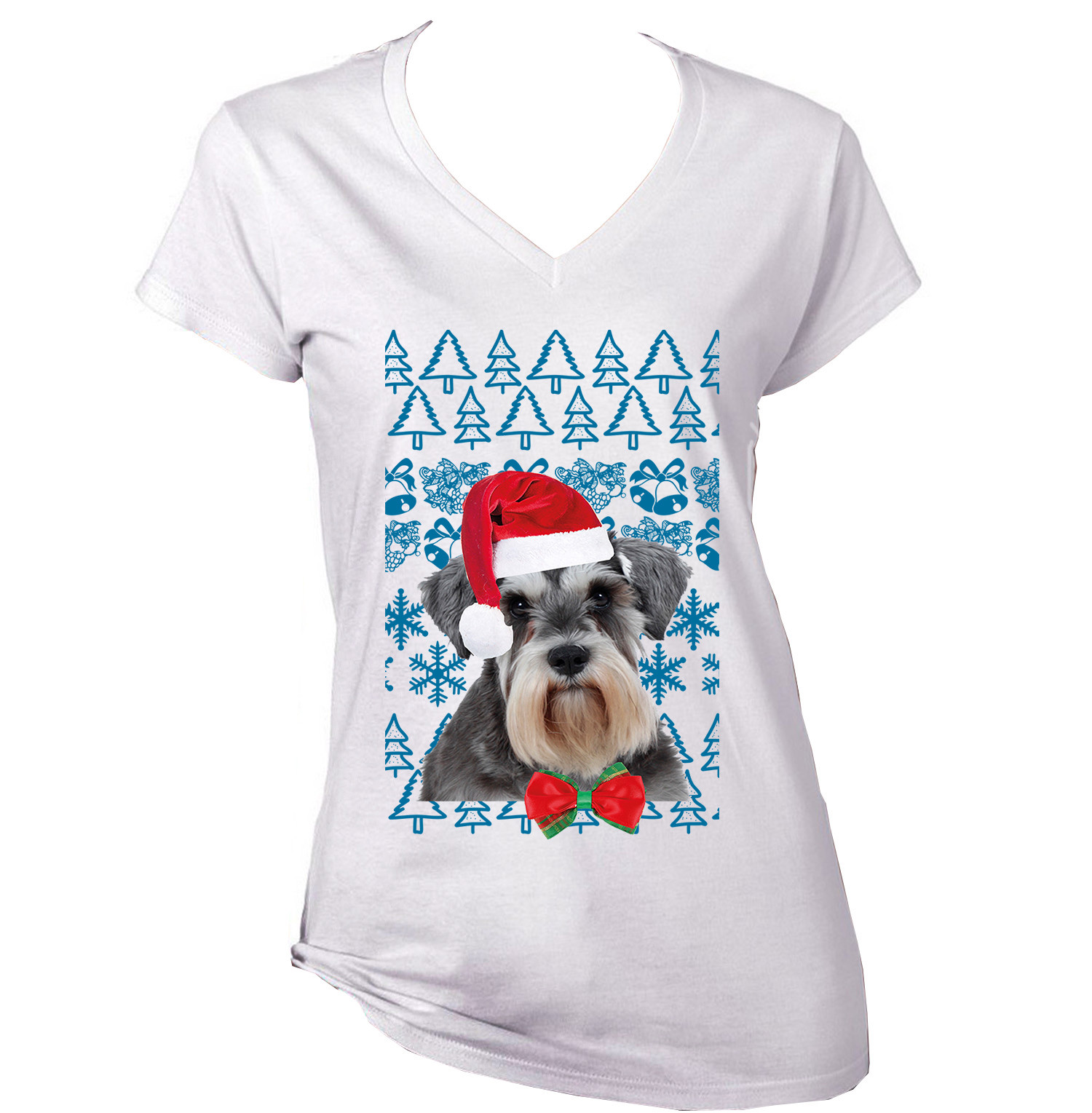 schnauzer christmas t shirt