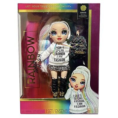 1 Rainbow High Jr High Amaya Raine- 9-inch Rainbow Fashion Doll w/ Accessories