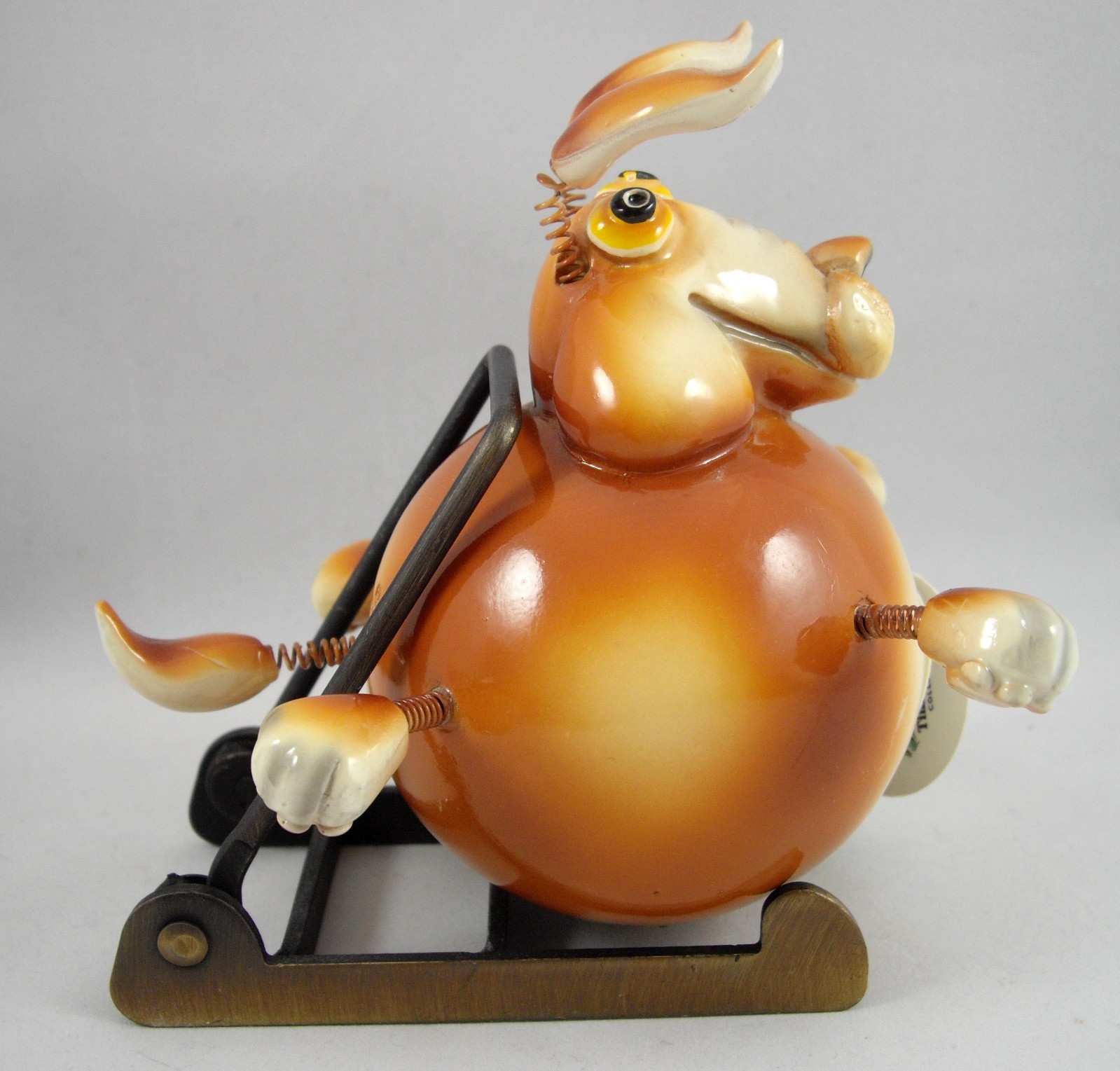 Tim Twinkler Collection Lovable Animal Wobblers Dog Figurine w Springy Feet Ears