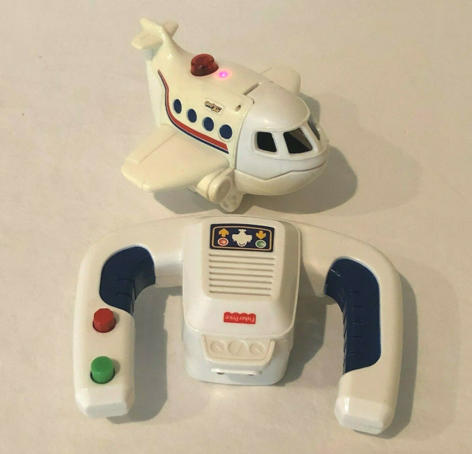 Geotrax Geo Air High Flyin Flying White Airplane with Remote F...