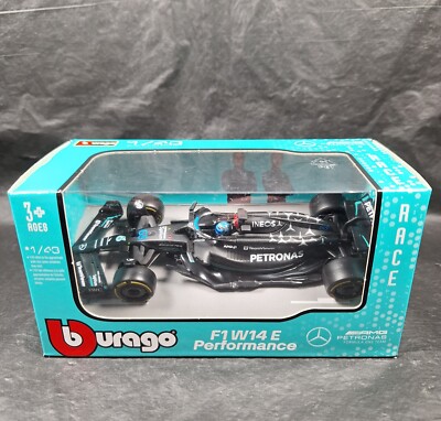Burago 1/43 Mercedes Amg W14 63 George Russell 44 Lewis Hamilton FREE SHIPPING 