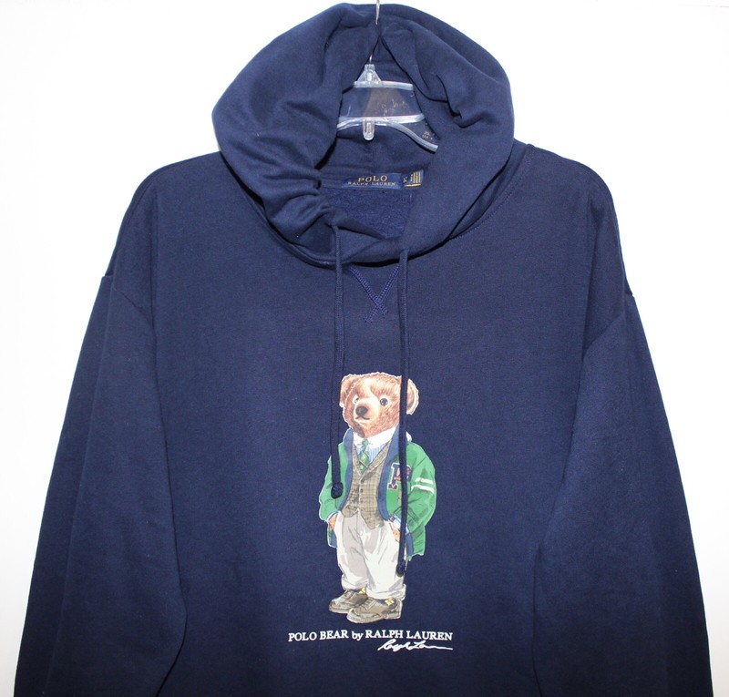 blue polo bear hoodie