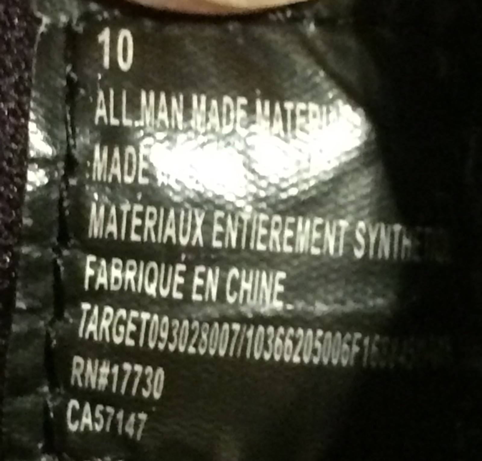 One Pair Target Boys Boots Black Youth Size 10 Used