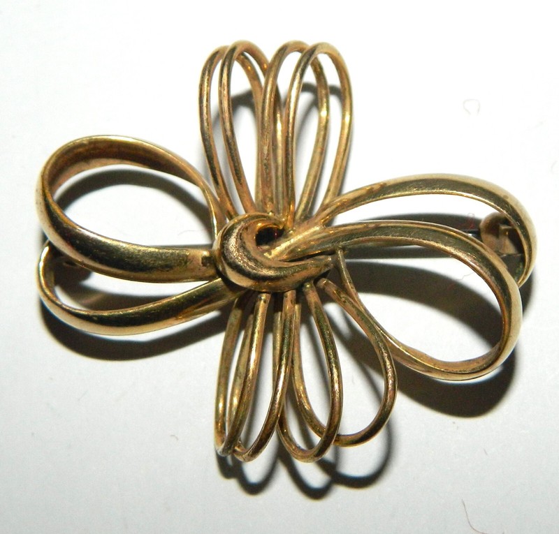 Jolie Broche En PlaquÃ© Amerikaner Vintage