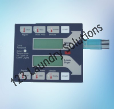 D- Generic Stack Dryer Blue Membrane Switch Touch Pad For Dexter 9801-059-006