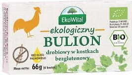 Gevogeltebouillon in blokjes zonder palmolie glutenvrij BIO 66 g EcoWital