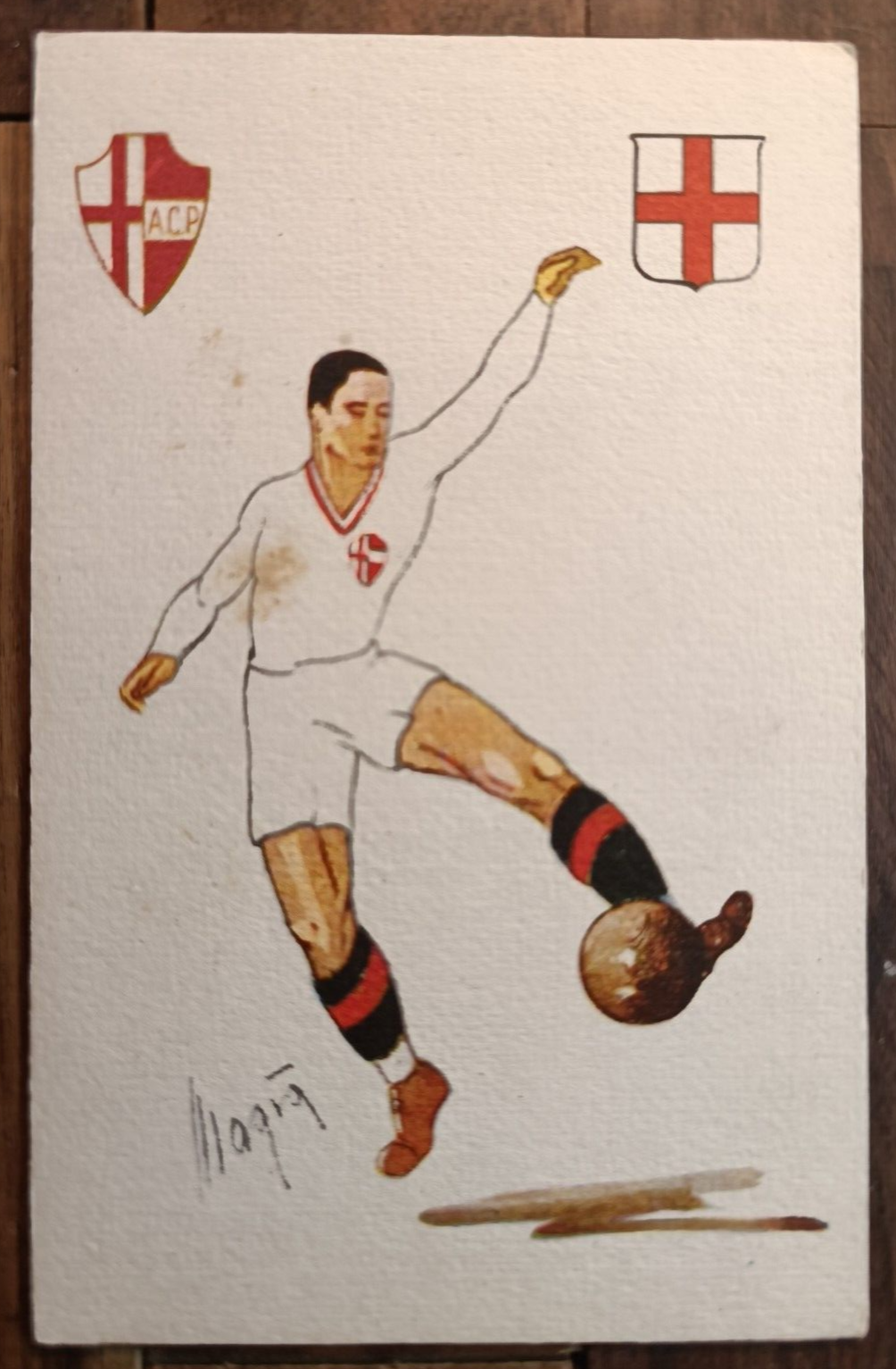 1923 Padova Cartofigurinacalcio Prewar, Magic ' Illustrator