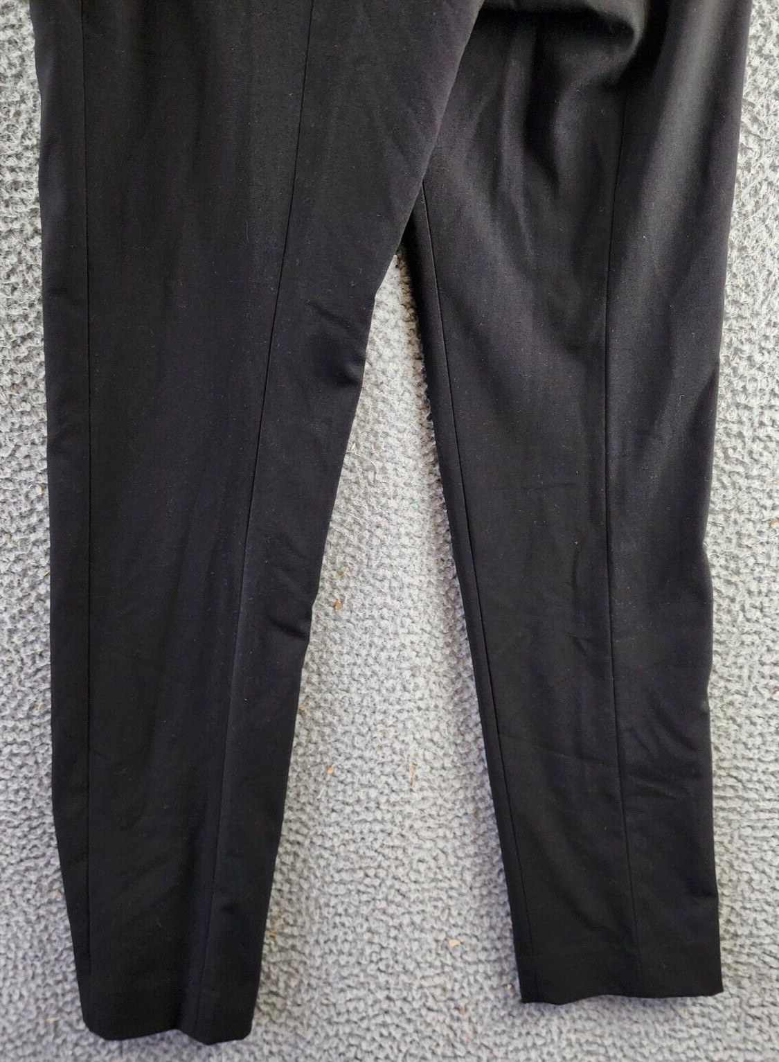 Calvin Klein Highline Ankle Length Pant Women's 2 Black Back Pockets Zip Closure - Picture 15 of 15