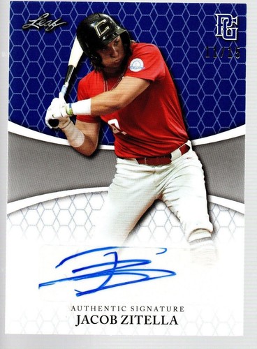 2022 Leaf Perfect Game National Showcase - Jacob Zitella #BA-JZ1