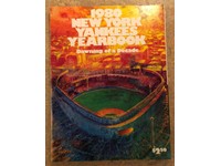 GREAT YANKEE RIVALRIES FEATURE W// FOLDOUT POSTER 1980 NEW YORK YANKEES YEARBOOK