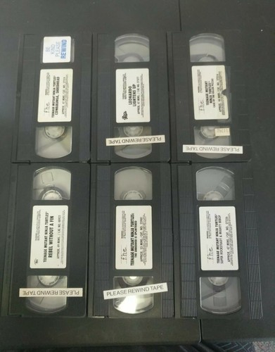 Lot of 6 Teenage Mutant Ninja Turtles Vintage VHS TMNT F.H.E.