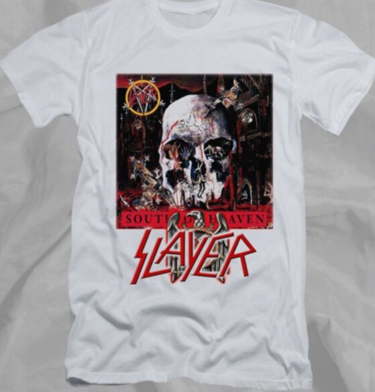 90s vintage Slayer 96年Copyright L/S TEE Slayer Vintage T Shirt 1996 Undisputed Attitude Tour