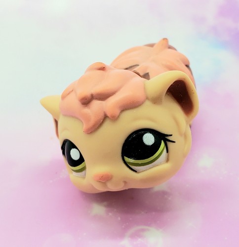 【レビューを書けば送料当店負担】 Littlest Pet Shop Authentic # 1638 Tan Brown Peach Guinea 小物