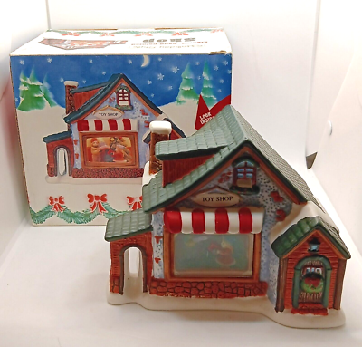 Christmas Village Dollar General Holiday Style Porcelain Building