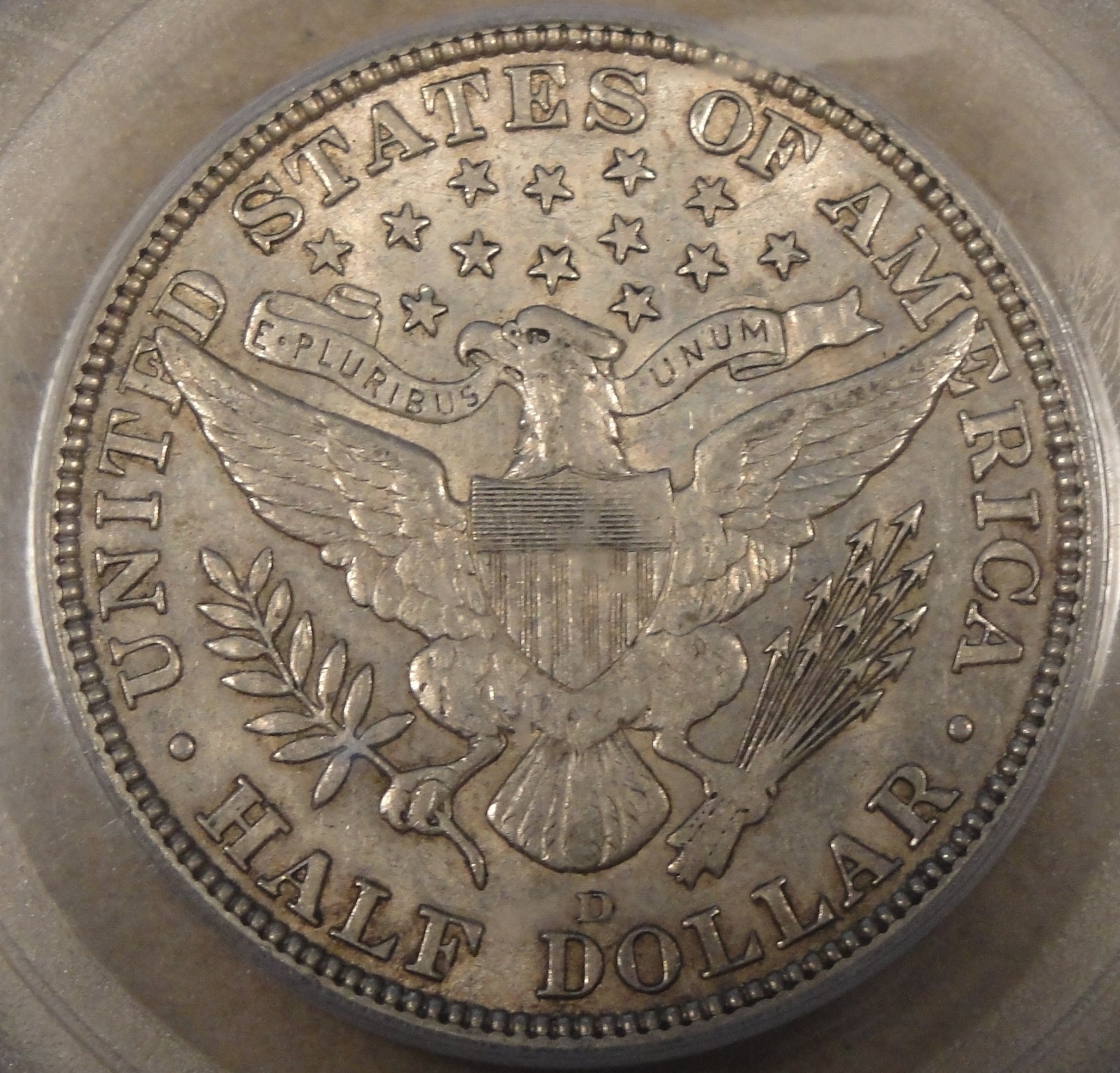 1915-D Barber Half Dollar PCGS AU55
