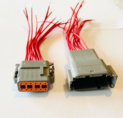 Deutsch DTM 12 Pin 20AWG Automotive Wire Waterproof Connector