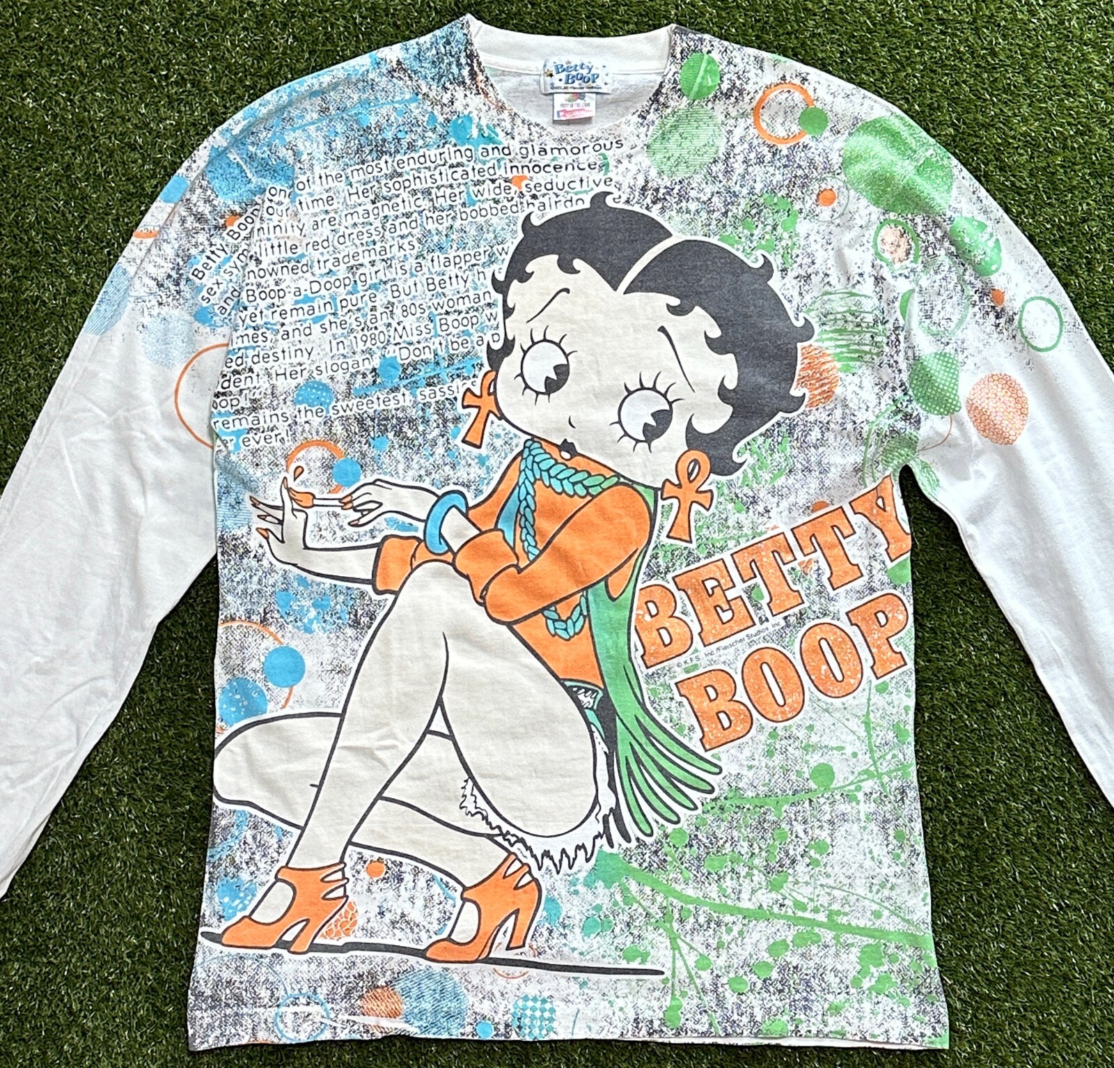トップス 00s buffalobobos damage long sleeve oops 00s buffalobobos damage long sleeve oops