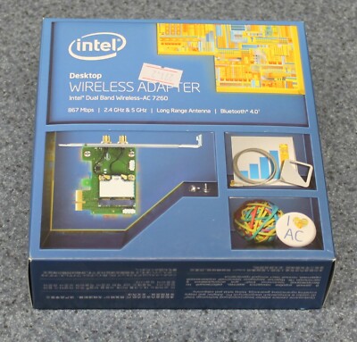 Intel Dual Band Wireless Ac 7260 For Desktop Network Adapter For Sale Online Ebay