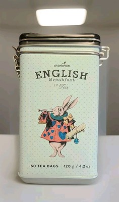English Breakfast Tea Charbrew Alice In Wonderland Rabbit 60 Bags New