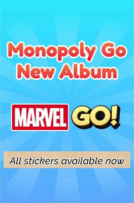 Monopoly_Go All Stars Sticker Available - Fast & Cheap ( MARVEL GO ALBUM )