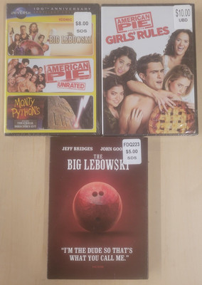 NEW Lot of 3 DVD's: The Big Lebowski/American Pie/Monty Python *See Description*