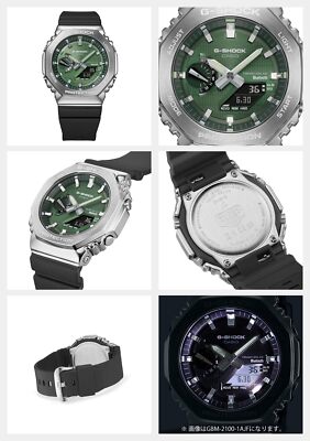 Pre-owned Casio G-shock Gbm-2100a-1a3jf Solar Men Digital Watch Biomass Plastics Band