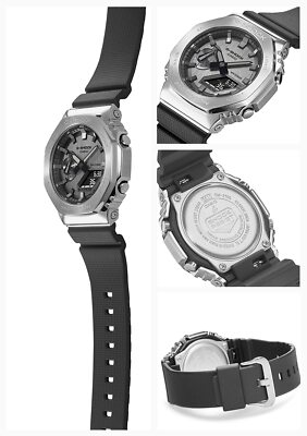 Pre-owned G-shock Casio Gm-2100-1ajf  Wrist Watch Metal Covered Black Free Ship