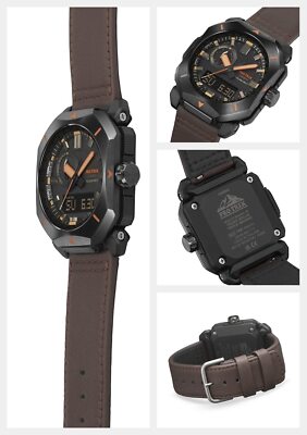 Pre-owned Casio Prw-6900yl-5jf Protrek Climber Line Men's Leather Band Biomass Plastic