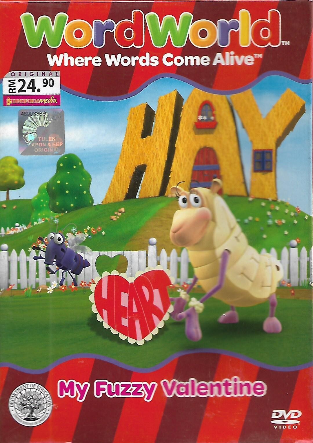 【レアDVD】wordworld Wordworld Where Words Come Alive DVD My Fuzzy Valentine Duck
