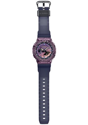 Pre-owned Casio G-shock Gm-2100mwg-1ajr Milky Way Metal Case Digital Analog Watch Men