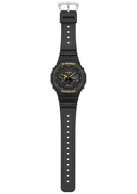 Pre-owned Casio G-shock Ga-b2100cy-1ajf Caution Yellow Limited Men Watch Black Resin Band