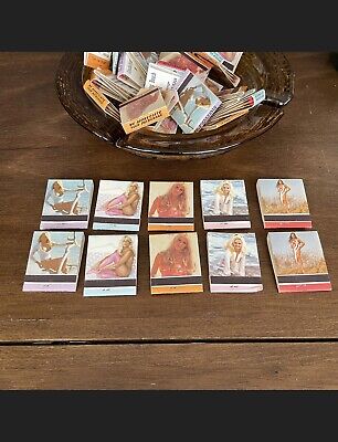 Ten Vintage Pin Up Girly Matchbooks Unstruck Advertising Matches New From Box