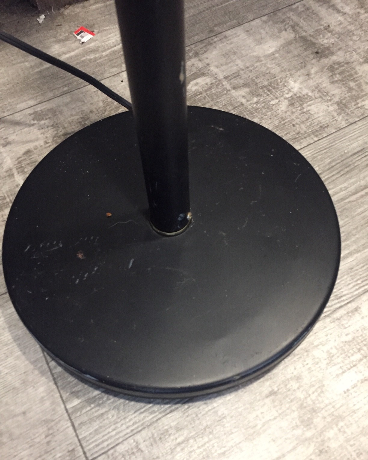 Vintage Mid-Century Modern Floor Lamp Adjustable Black 1970's