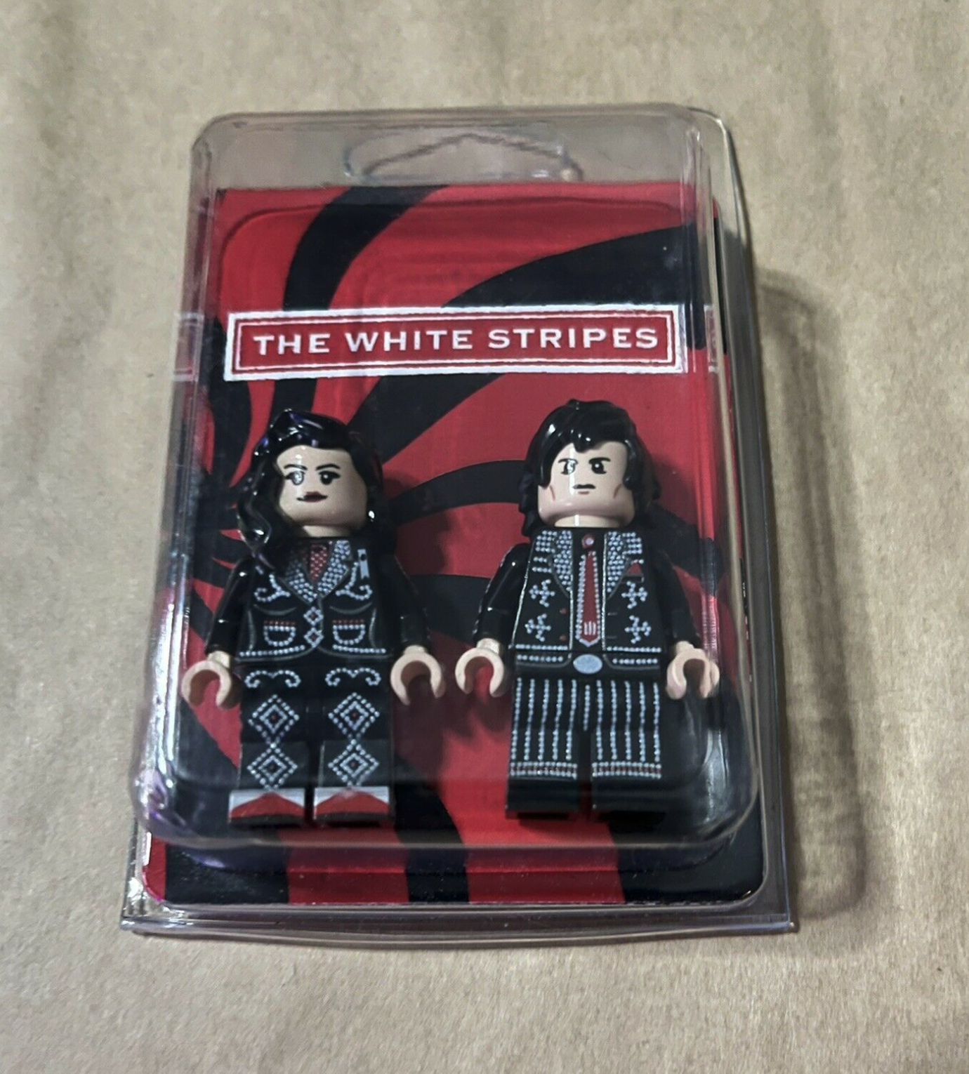 The White Stripes Jack Meg Brickmania Minifig Minifigure
