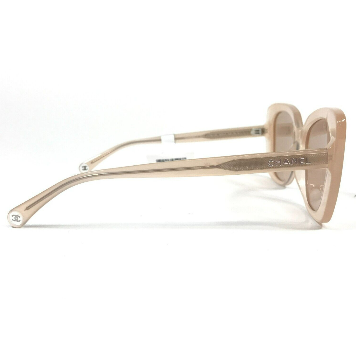 Pre-owned Chanel Sunglasses 5504 C.1732/4b Coral Butterfly Frames W/ Pink Lenses 53-17-140