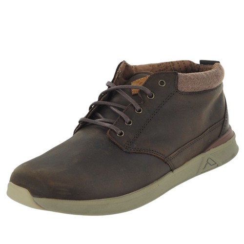 Reef Men's BLACK Suede Leather CASUAL Sneakers BOAT Shoes SZ