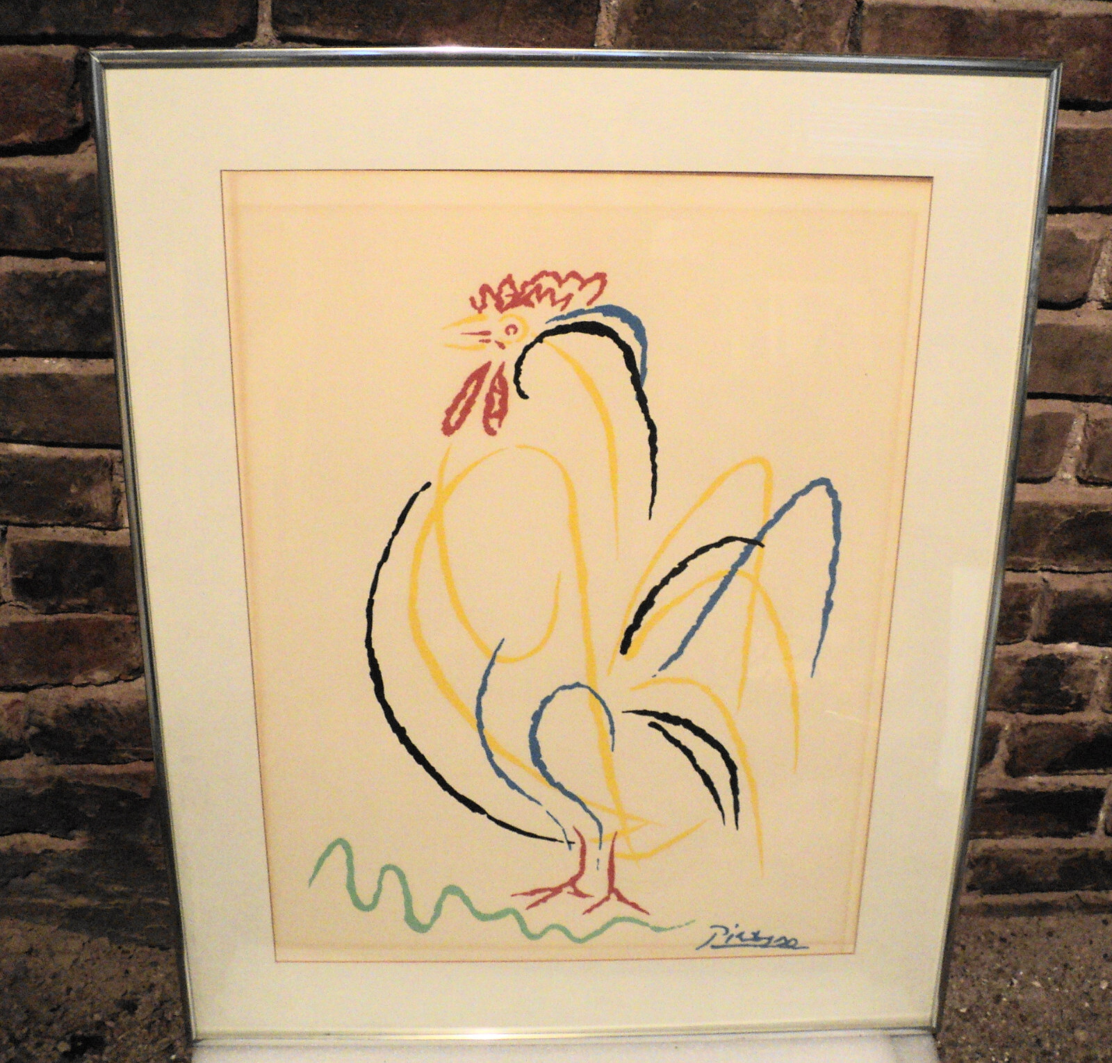 Vintage Picasso Mid Century Chicken Lithograph Print | eBay