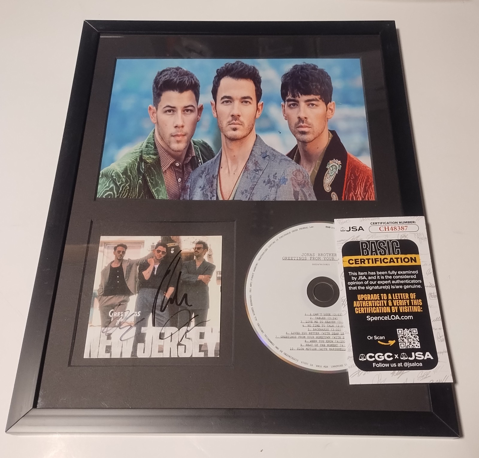 サイン入り　海外雑誌　Jonas Brothers Greetings From Your Hometown Signed CD - New York – Jonas