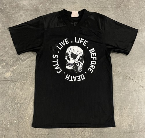 トップス SCULPTOR Team Mary Jersey Pearl Teamwork Athletic Apparel Black Mesh Jersey Skull 187