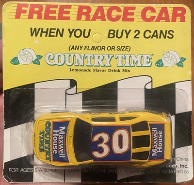 Country Time Maxwell House Rare Promo 1990 Vintage Toy Pontiac Race Car #30 NIP