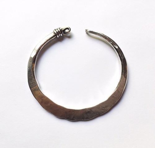 Antique Libyan Bedouin Silver Earring / Headdress Ornament / Bracelet Tribal 76g