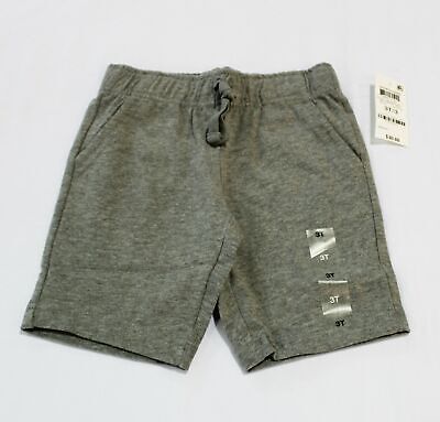Epic Threads Boy's Basic Solid Draw String Pull On Shorts KH4 Grey Size 3T NWT