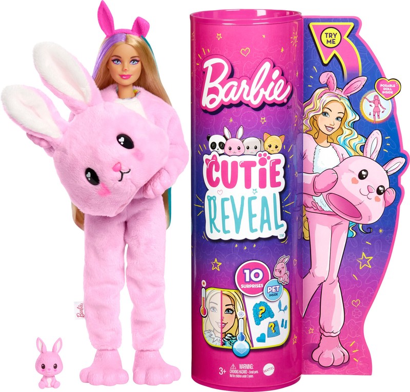 BARBIE CUTIE REVEAL DOLL BUNNY NEW IN BOX