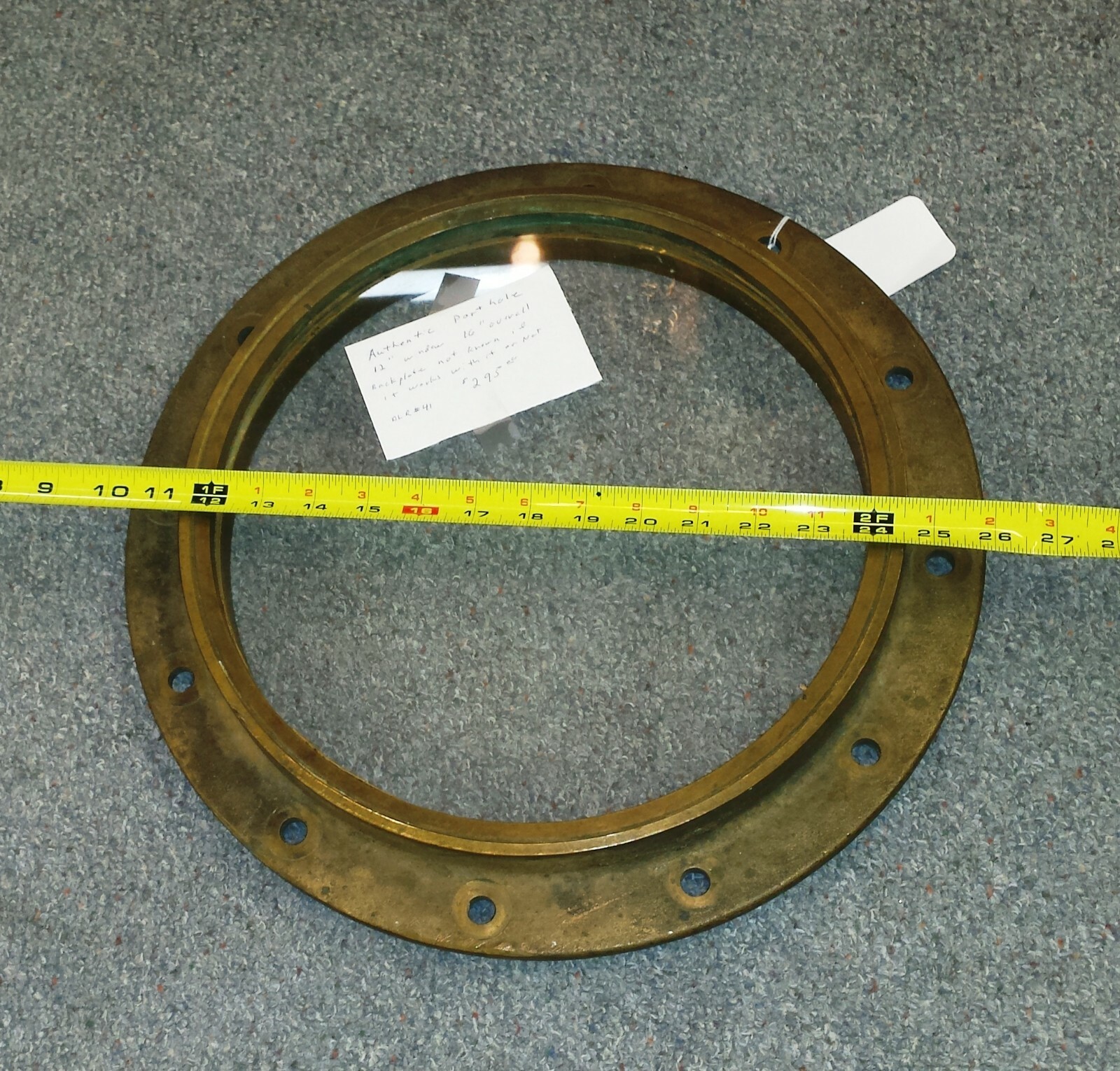 Antique Authentic Ships Port Hole Window (143)